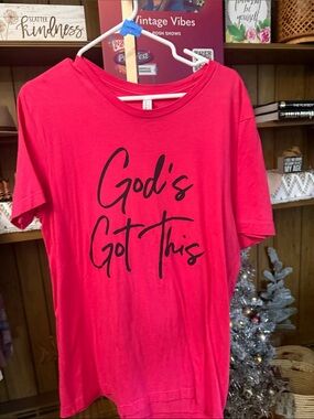 Bella Canvas Hot Pink "God's Got This" Short Sleeve Tee